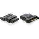Delock adapter 15-pin sata > 4-pin ide (zwart, 82326)