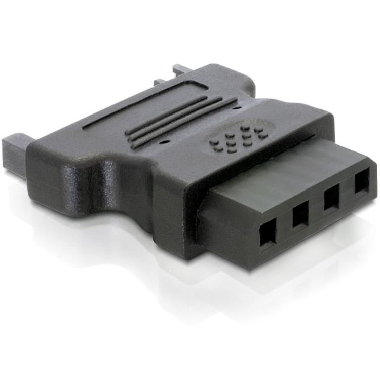 Afbeelding laden in galerijviewer, Delock adapter 15-pin sata > 4-pin ide (zwart, 82326)
