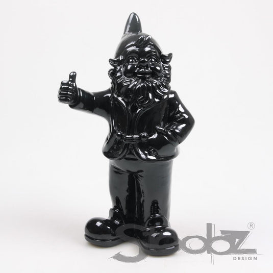 Stoobz design stoobz kabouter duim omhoog zwart 31cm