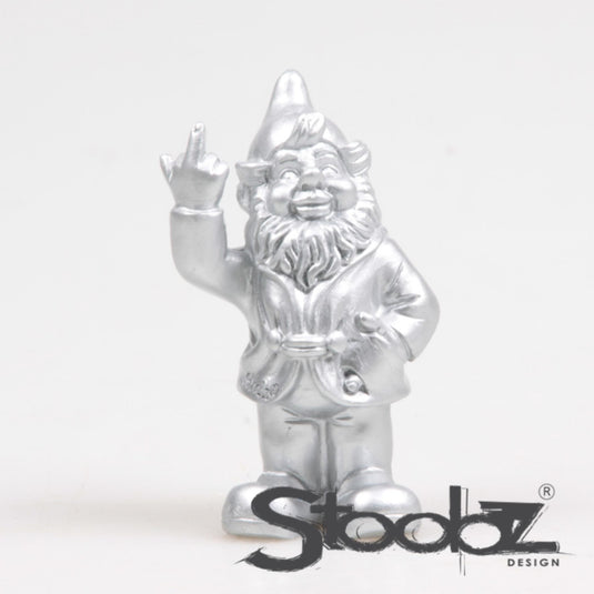 Stoobz design stoobz kabouter f*ck you zilver 10cm
