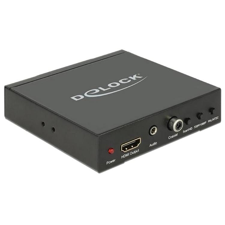 Afbeelding laden in galerijviewer, Delock converter scart hdmi > hdmi scaler (zwart)
