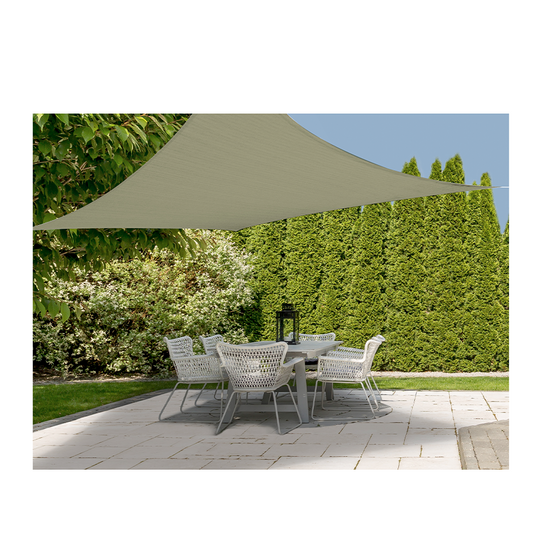 Schaduwdoek 300x300cm vierkant khaki