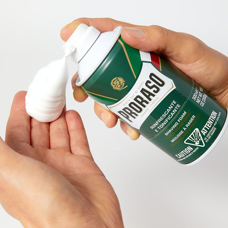 Afbeelding laden in galerijviewer, Proraso scheermousse eucalyptus 300ml
