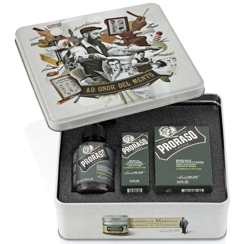 Afbeelding laden in galerijviewer, Proraso giftbox baardverzorging cypress vetyver
