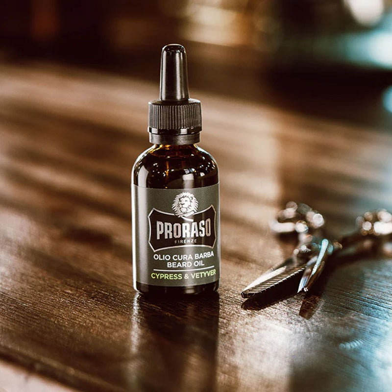 Afbeelding laden in galerijviewer, Proraso beard care set cypress vetyver
