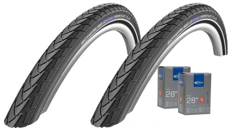 Afbeelding laden in galerijviewer, Schwalbe marathon plus 37-622 + tube sv17 set
