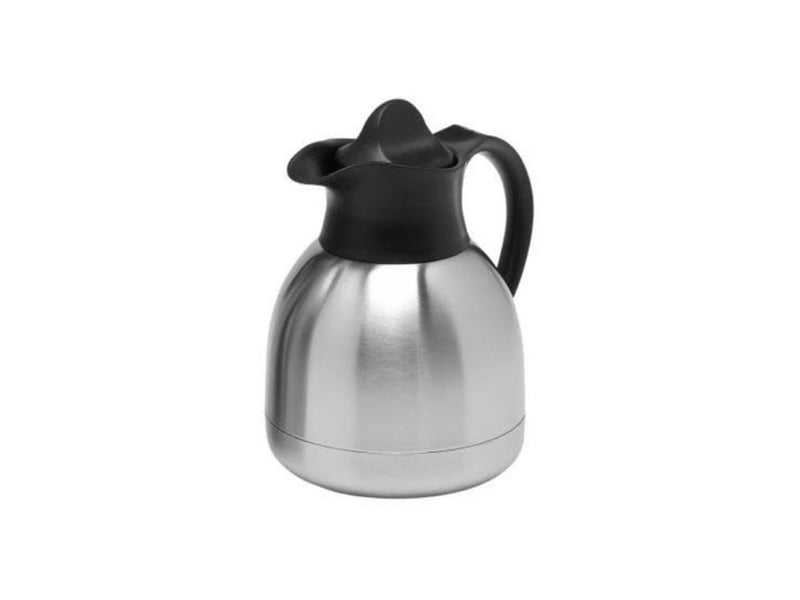 Afbeelding laden in galerijviewer, Isoleerkan roestvrijstaal zwarte dop (1 liter)

