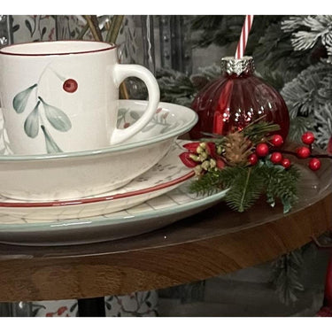 Svenska living bord 'berry' rood ø26,5cm
