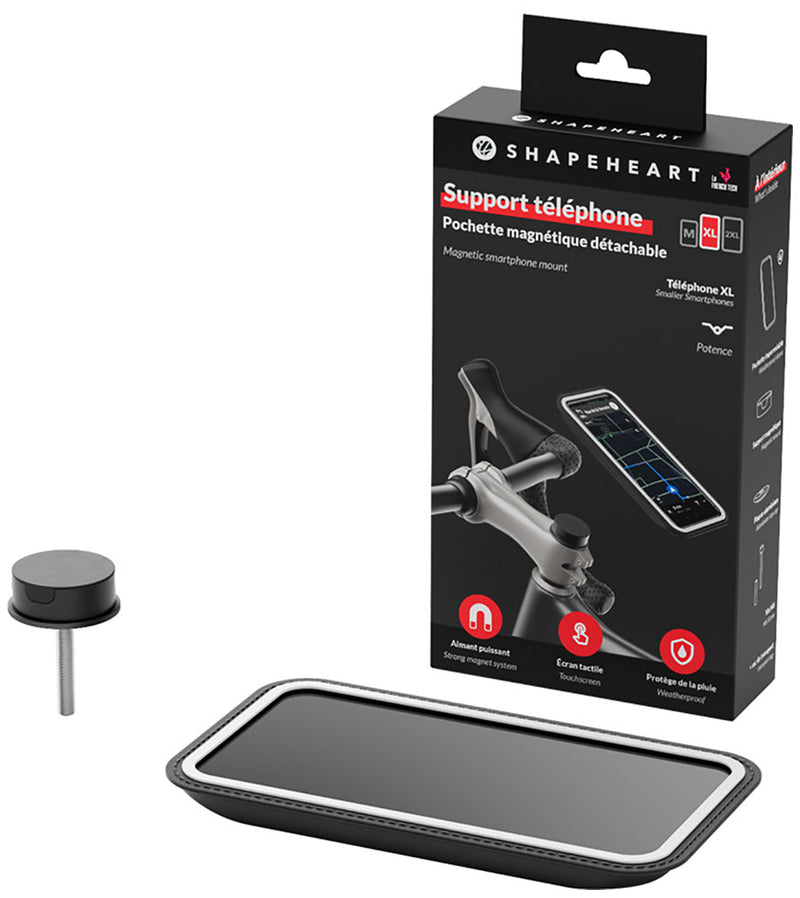 Afbeelding laden in galerijviewer, Shapeheart magnetic smartphone fork stem mount for bike
