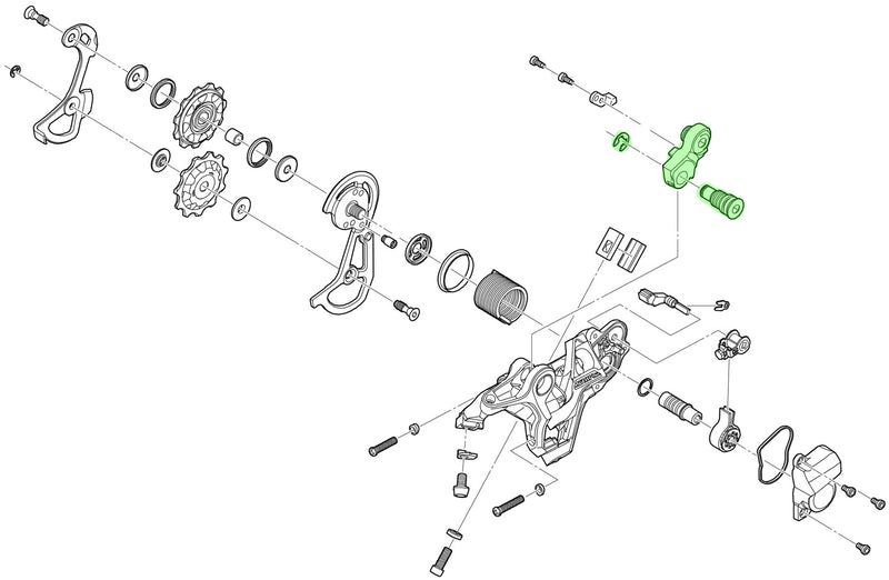 Afbeelding laden in galerijviewer, Shimano axle unit for rd-m820 rear derailleur bracket
