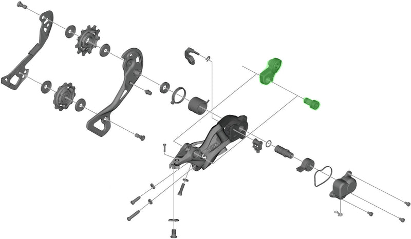 Afbeelding laden in galerijviewer, Shimano axle unit for rd-m9000 rear derailleur bracket
