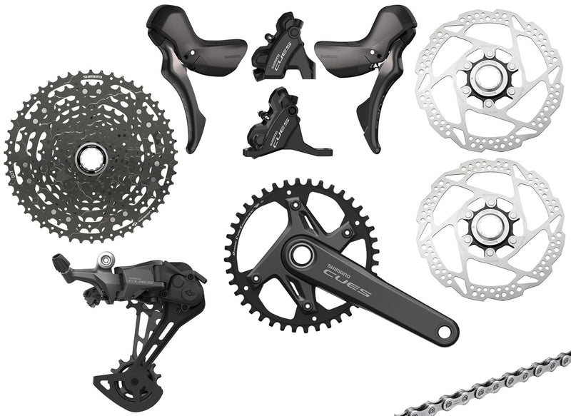 Afbeelding laden in galerijviewer, Shimano cues u6040 1x11-speed gravel group disc 160 160mm
