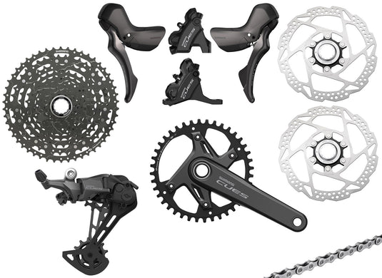 Shimano cues u6040 1x11-speed gravel group disc 160 160mm