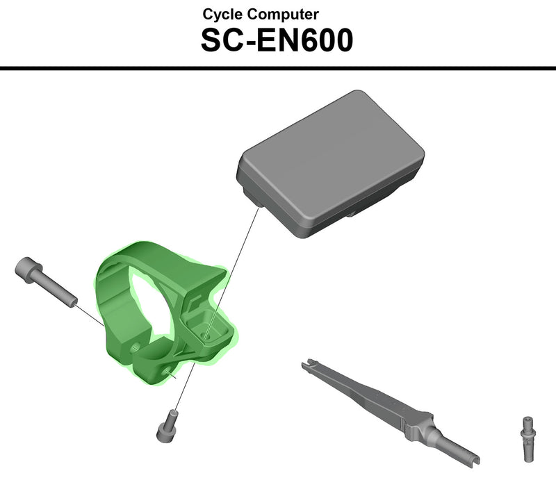 Afbeelding laden in galerijviewer, Shimano handlebar clamp for steps sc-en600 display
