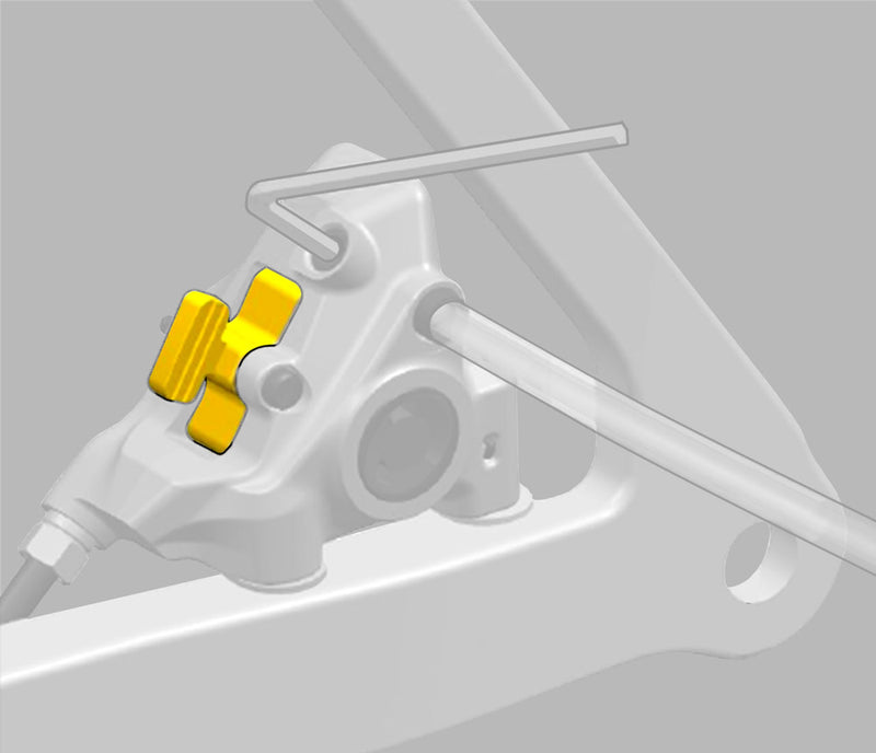 Afbeelding laden in galerijviewer, Shimano bleeding spacer for dura ace ultegra brake caliper
