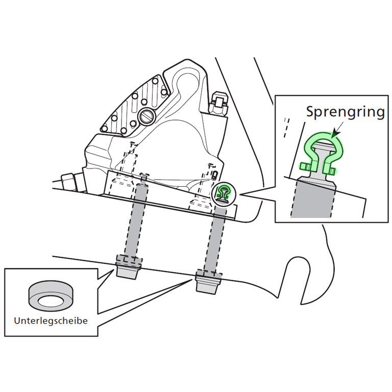 Afbeelding laden in galerijviewer, Shimano snap retainer for flat-mount
