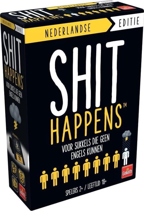 Afbeelding laden in galerijviewer, Goliath shit happens 18+ - nederlandstalig kaartspel - partyspel
