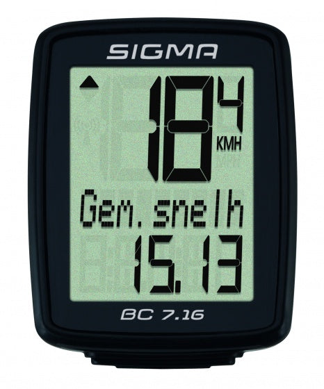 Afbeelding laden in galerijviewer, fietscomputer BC 7.16 zwart
