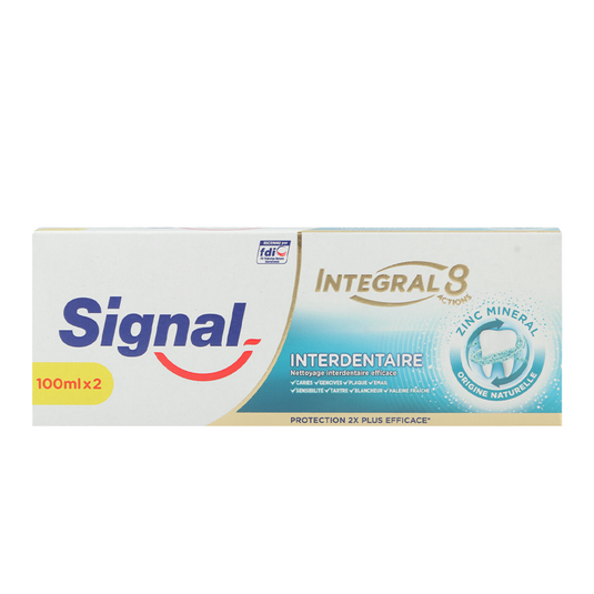 Signal tandpasta integral 8 interdental 2x100ml
