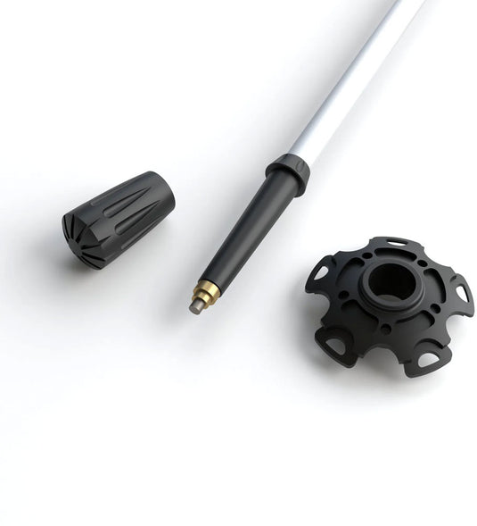 Silva trekking running poles rubber paws