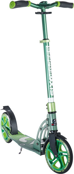 Six degrees 2-wiel Step Opvouwbaar Voetrem Lichtgroen Wit