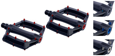 Sixpack racing menace comp pedals | stealth blue