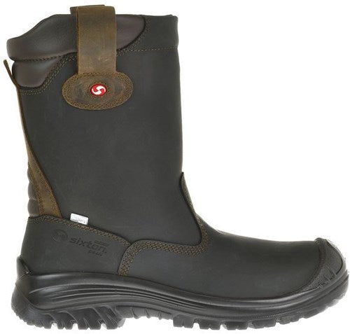 Sixton peak 81411-06 ranch laars hdry hoog s3 kn +esd | zwart bruin | maat 41 - 00.091.125.41