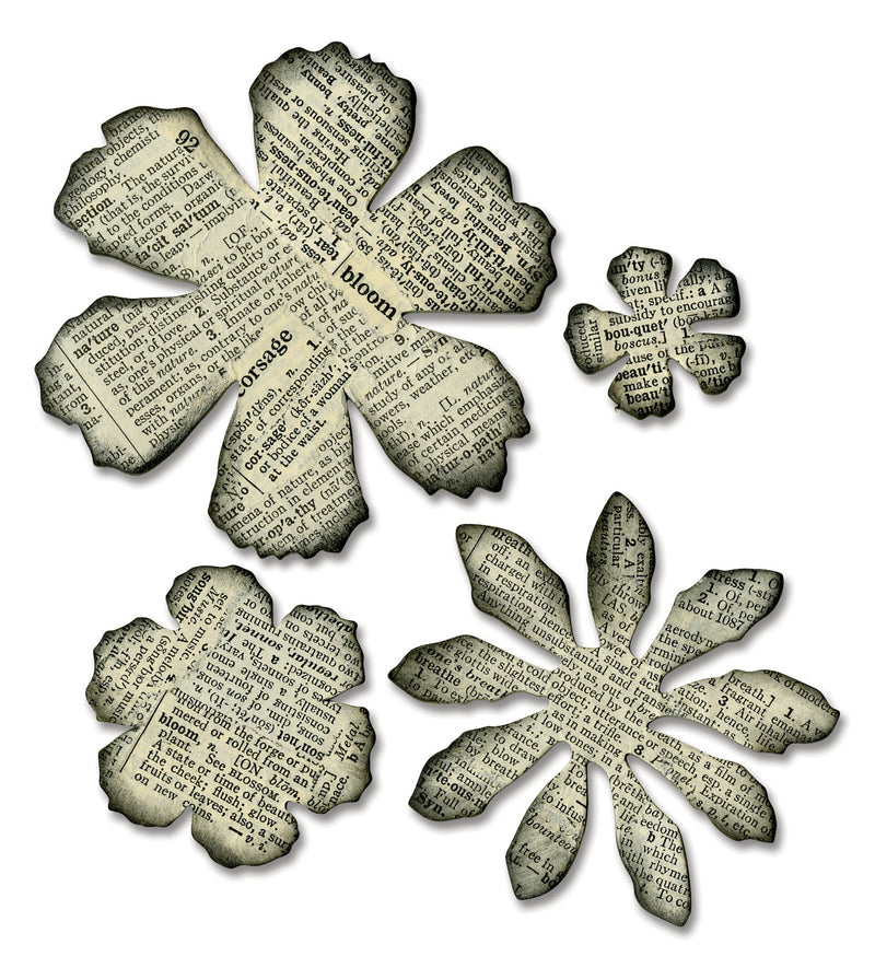 Afbeelding laden in galerijviewer, Sizzix • tim holtz bigz die tattered florals
