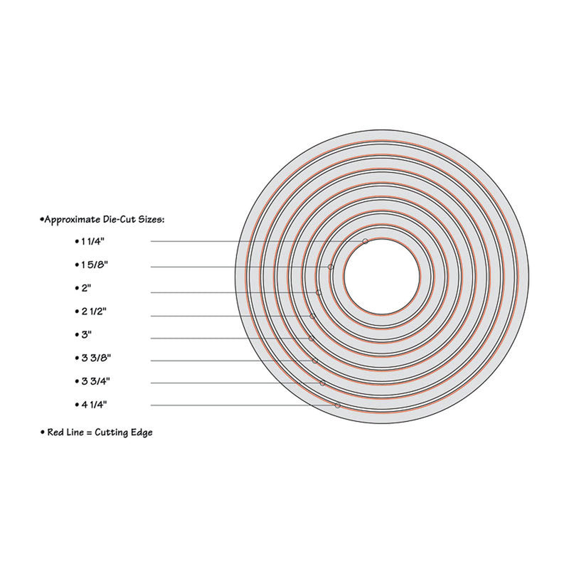 Afbeelding laden in galerijviewer, Sizzix • framelits die set circles
