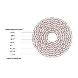 Sizzix • framelits die set scallop circles