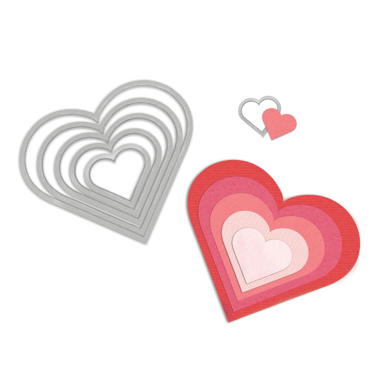 Afbeelding laden in galerijviewer, Sizzix • framelits die set hearts

