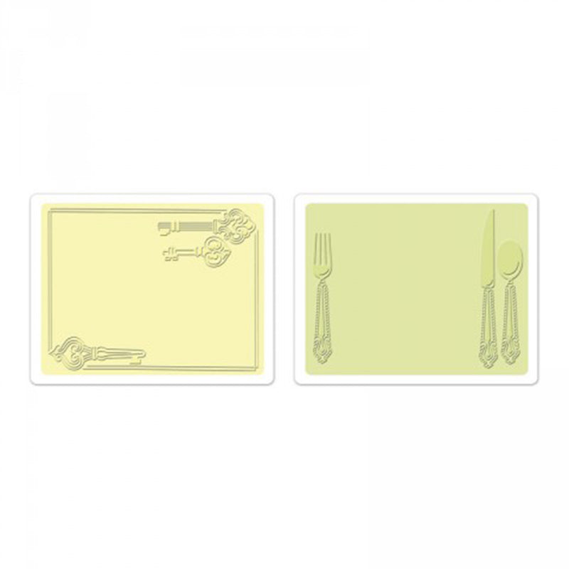 Afbeelding laden in galerijviewer, Sizzix • 3d textured impressions embossing place setting keys
