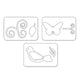 Sizzix • sizzlits die set birds butterflies