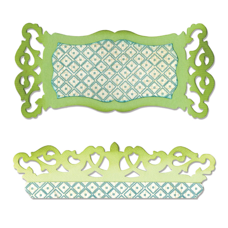 Afbeelding laden in galerijviewer, Sizzix • sizzlits die label edge scrollwork
