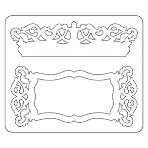 Sizzix • sizzlits die label edge scrollwork