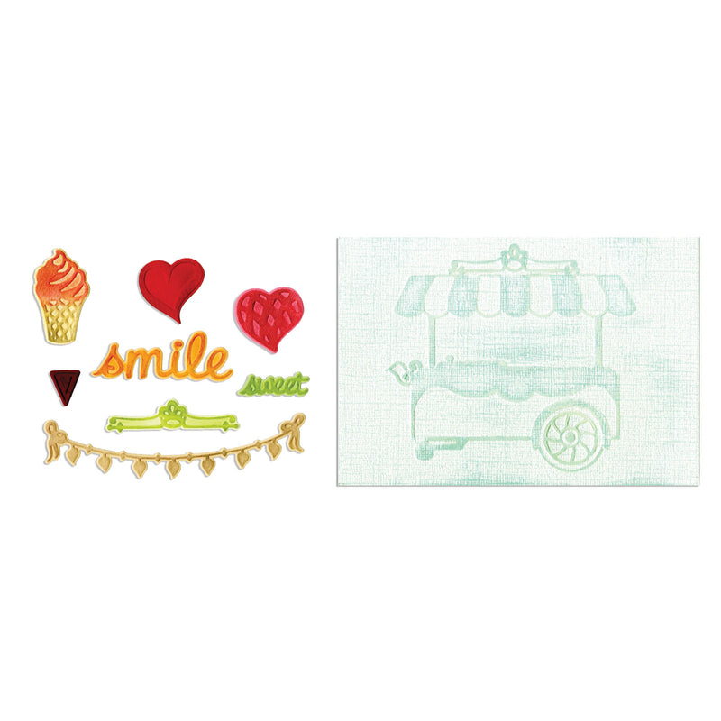 Afbeelding laden in galerijviewer, Sizzix • framelits die set with textured impressions sweet

