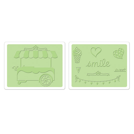 Sizzix • framelits die set with textured impressions sweet
