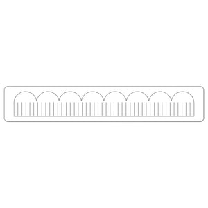 Sizzix • sizzlits decorative strip die scallop fringed