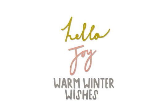 Sizzix • thinlits die set winter wishes