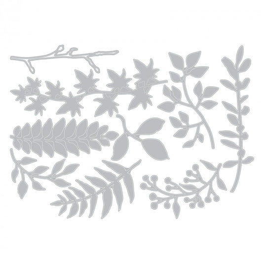 Sizzix • tim holtz thinlits die set garden greens