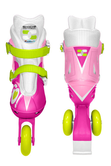 Afbeelding laden in galerijviewer, Skids control Inline Skates Verstelbaar Roze Wit maat 27-30
