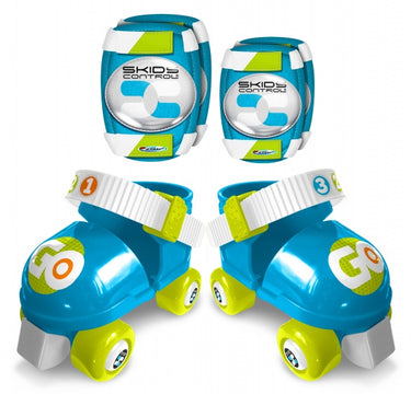 Skids control - Rolschaatsen met bescherming jongens blauw maat 23-27