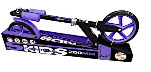 Afbeelding laden in galerijviewer, vouwstep 200mm voetrem junior zwart paars
