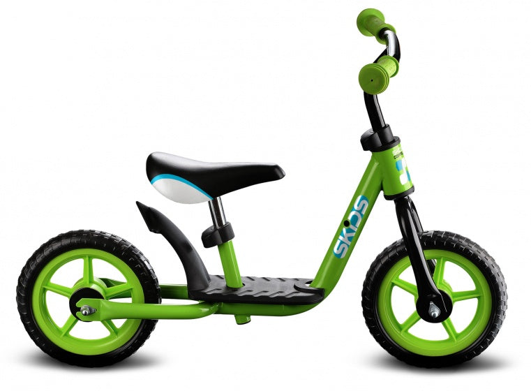 Afbeelding laden in galerijviewer, loopfiets 10 Inch Junior Groen Zwart
