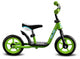 loopfiets 10 Inch Junior Groen Zwart