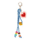 Jvdl bag charm blauw met hart