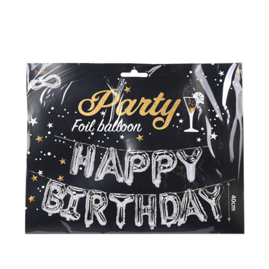 Slinger ballon folie happy birthday goud 40cm