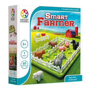 Smartgames smart farmer – logisch denkspel in boerderijthema – 60 educatieve uitdagingen – solospel voor jonge kinderen – vanaf 5 jaar