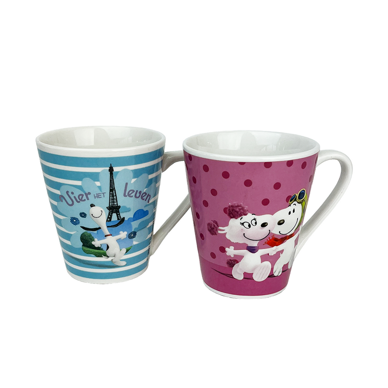 Afbeelding laden in galerijviewer, Snoopy mokkenset 250ml 2-delig
