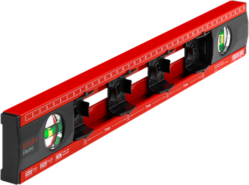 Sola aftekenwaterpas electric 40cm 2 libellen 0,50mm m 4 schuiven - 69057101
